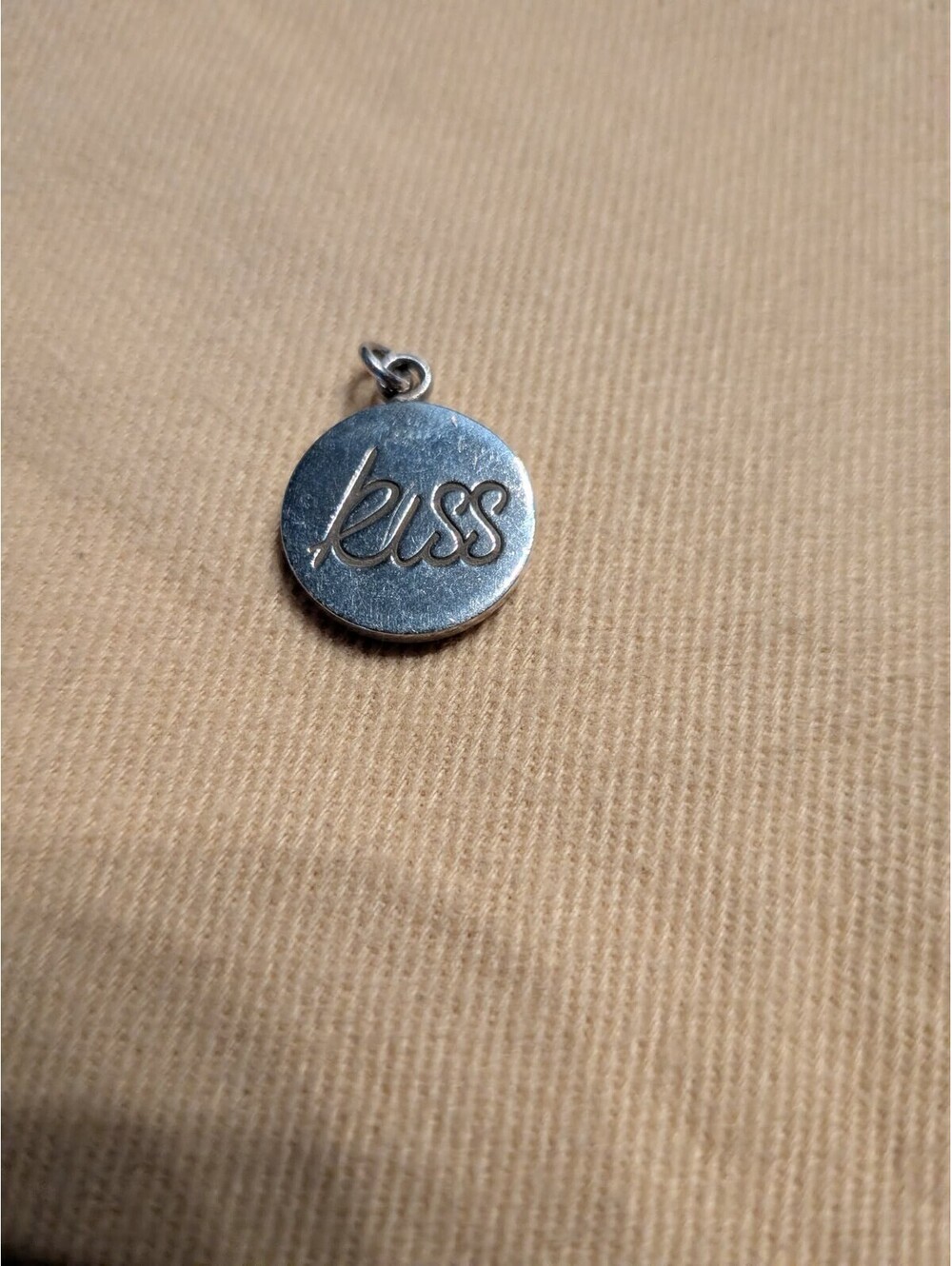 Vintage TIFFANY & CO STERLING SILVER PALOMA KISS CHARM for Necklace / Pendant